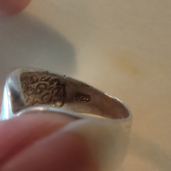 Shell sterling silver ring - Picture 3 of 5